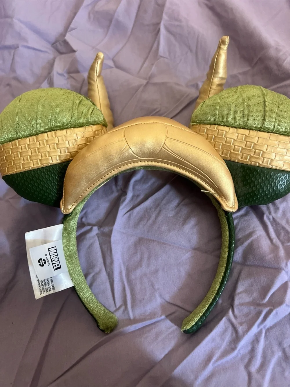 Disney Parks LOKI Marvel Mickey Ears Headband “MISCHIEVOUS” Horns